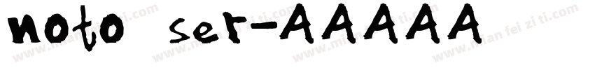 noto ser字体转换